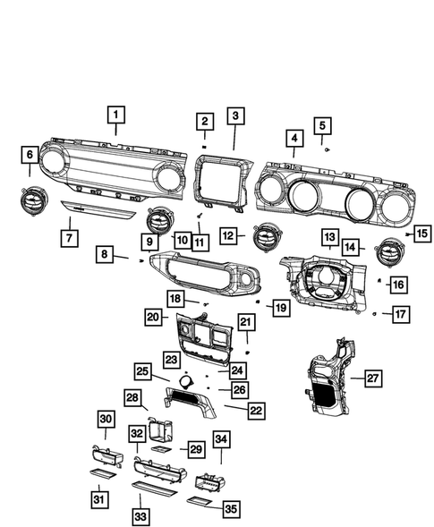 Instrument Panel for 2020 Jeep Wrangler #2
