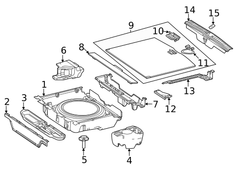 Interior Trim - Rear Body for 2022 Mercedes-Benz GLE 53 AMG&reg; SUV #0