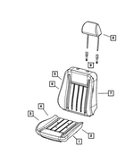 4610213AA - Interior Trim: Seat Cushion Pan, Power Seat for Mopar Image