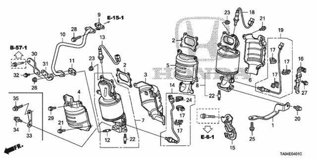 Converter (V6) for 2010 Honda Accord #0