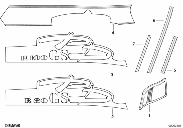 16112303825 - Fuel Supply: Knee Padding Left -  for BMW-Motorrad Image