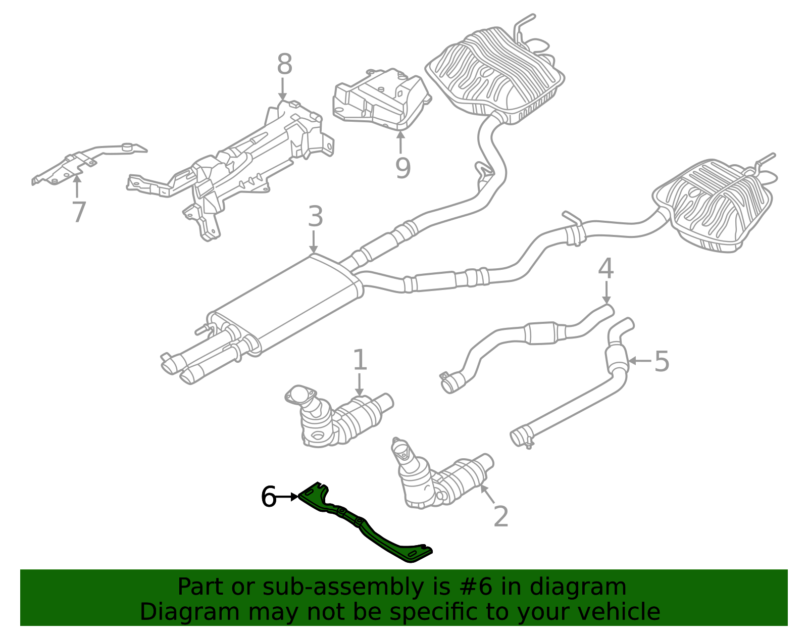 L1MZ-5K291-J - Catalytic Converter Bracket - 2020-2026 Ford | Eastgate ...