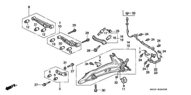 Rear Lower Arm for 1995 Honda Civic #0