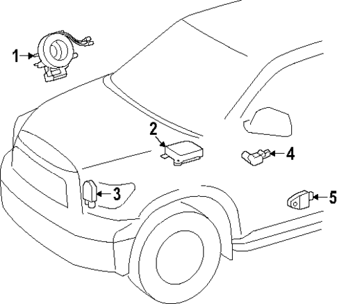 Air Bag Components for 2025 Toyota Tacoma #1