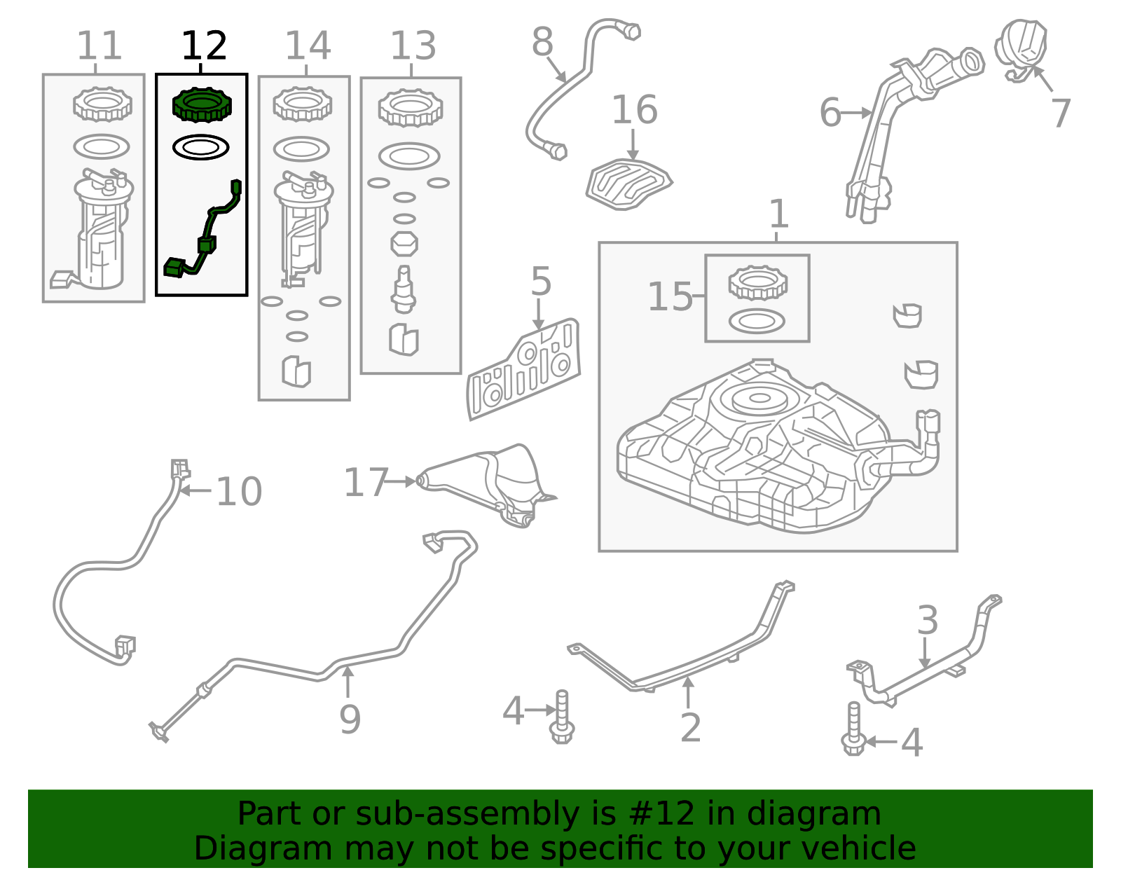 17047-TR0-A00 - High-Quality Fuel Gauge Sending Unit for AutoNation Parts