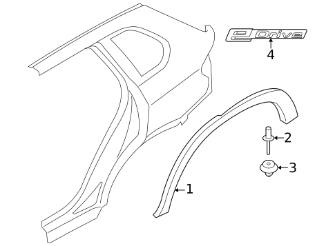 Exterior Trim - Quarter Panel for 2017 BMW X5 #0