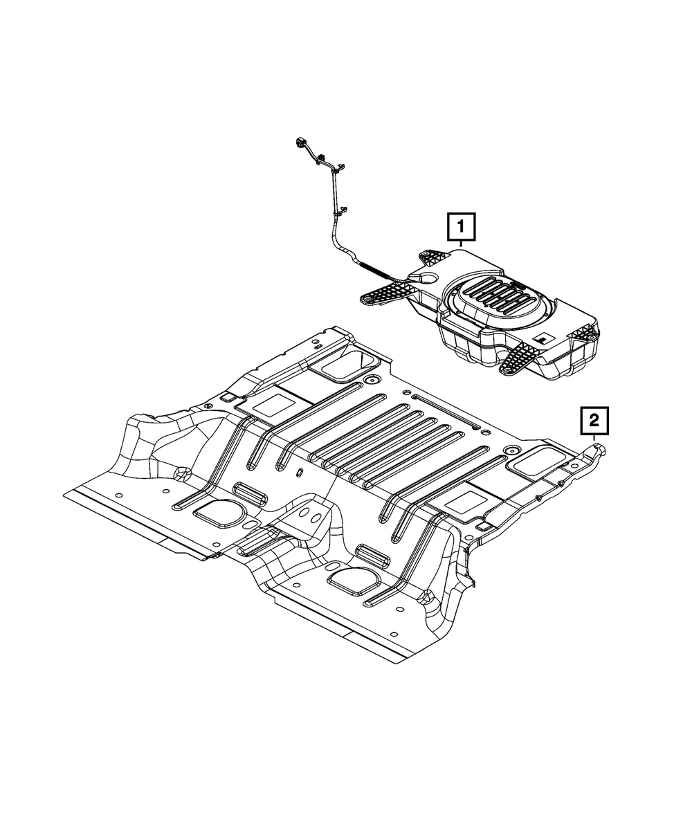 2018-2025 Jeep Wrangler Woofer Speaker 68283473AC | Mopar eStore