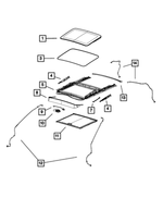 68083210AA - Body Sheet Metal Except Doors: Sunroof Connecting Arm for Mopar Image image