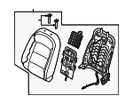88400A7500K3E - Body: Seat Back Assembly for Kia: Forte Koup Image
