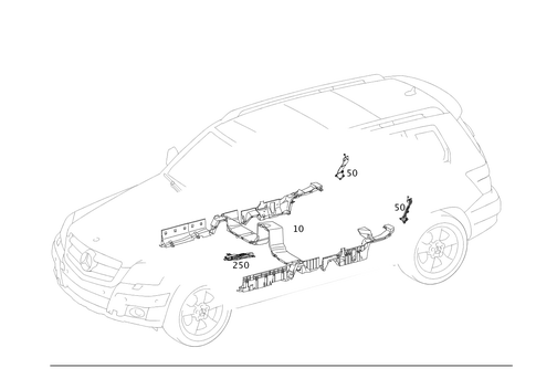 Cable Covers and Cable Ducts for 2013 Mercedes-Benz GLK350 #0