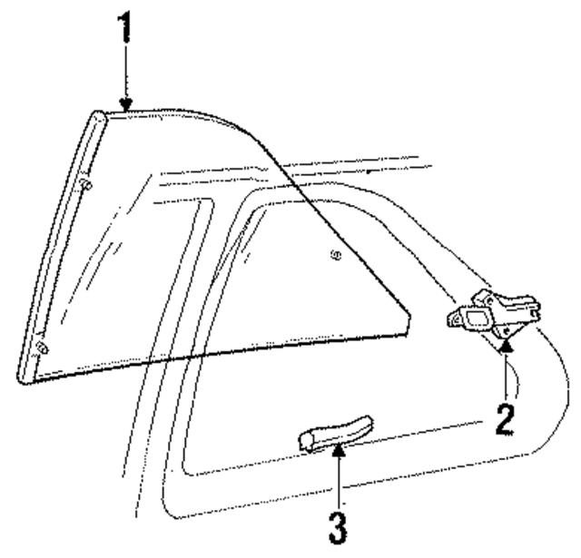 4416908 - Body: Quarter Glass for Mopar Image