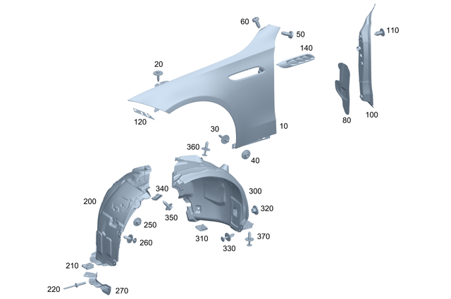 2068807404 - : Wheel Arch Cover for Mercedes-Benz Image