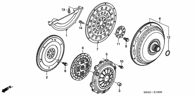 Clutch - Torque Converter for 2003 Honda CR-V #0