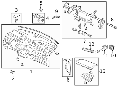 Automatic Temperature Controls for 2017 Honda Odyssey #0