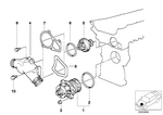 11537511083 - : Thermostat for BMW Image