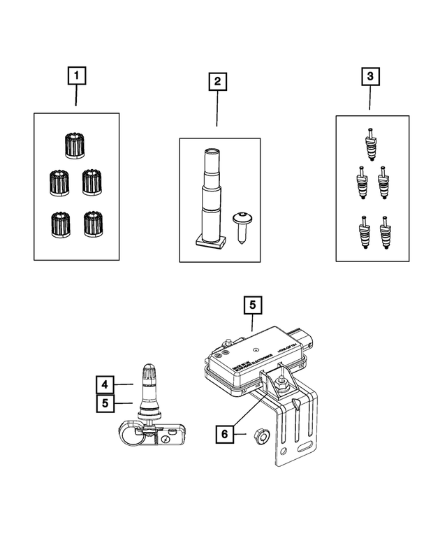 68339096AB - : Tire Pressure Sensor for Mopar Image