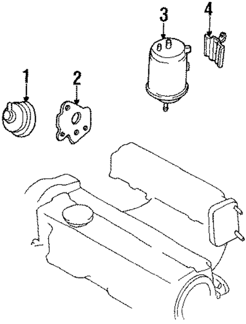 Emission System for 1992 Mazda MX-6 #0