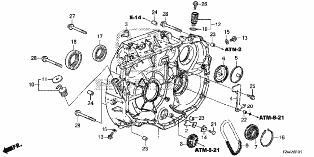 AT Torque Converter Case (L4) for 2017 Honda Accord #0