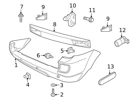 Bumper & Components - Rear for 2004 Land Rover Freelander #0