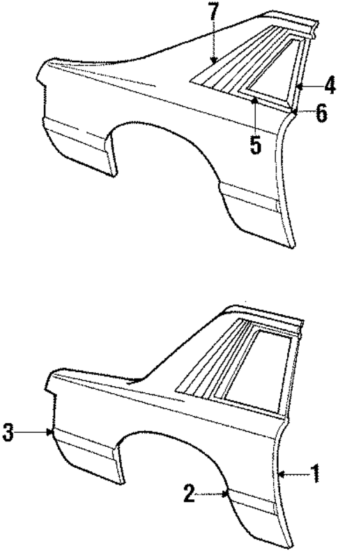Quarter Panel for 1984 Ford Mustang #0