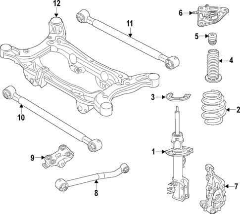 Rear Suspension for 2018 Jeep Renegade #3