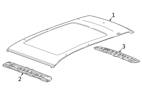 Roof & Components for 2021 GMC Terrain #1