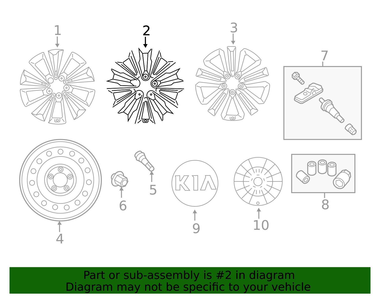 52910-A9200 - Wheel, Alloy 2015-2018 Kia Sedona | Kia.Parts Store