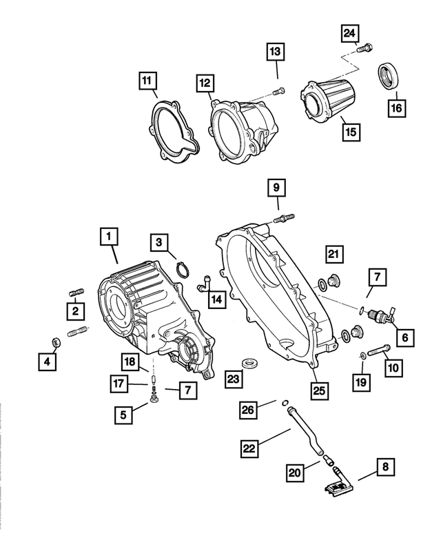 53001101AB - Transfer Case Model 231 [DHJ, DHK, DHN]: Transfer Case Switch for Mopar Image
