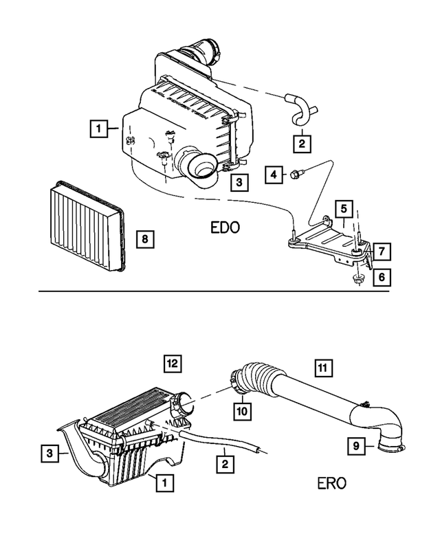 53030615AC - Fuel: Crankcase Vent To Air Cleaner Tube for Mopar Image