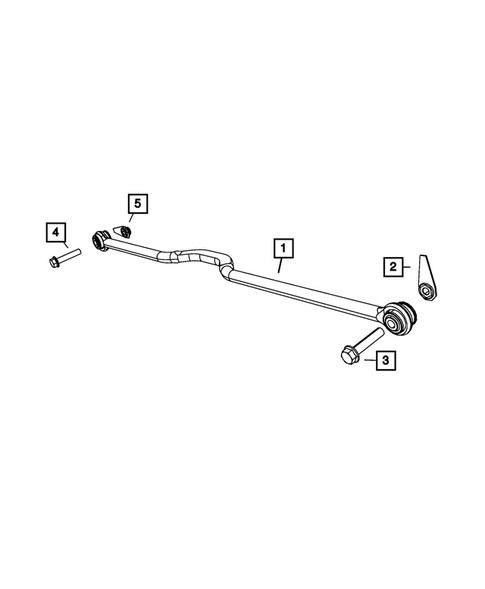 Rear Stabilizer Bar for 2013 Jeep Wrangler #1