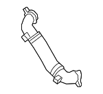 11538650984 - Cooling System: Cooling Pipe for BMW: 230i, 230i xDrive, 330e, 330e xDrive, 330i, 330i xDrive, 430i, 430i Gran Coupe, 430i xDrive, 430i xDrive Gran Coupe, 530i, 530i xDrive, X3, X4, Z4 Image