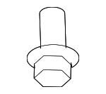 95555527600 - Body: Rear Pillar Trim Clip for Porsche: Cayenne, Macan Image