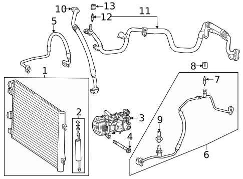Hoses & Pipes for 2021 Mercedes-Benz GLA35 AMG #1