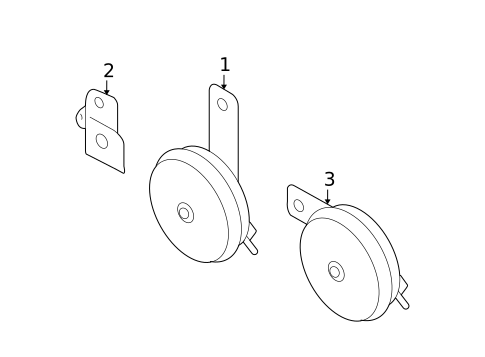 Horn for 2009 Subaru Forester #0