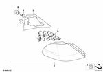 63216938516 - : Rear Light In The Side Panel, White Right for BMW Image