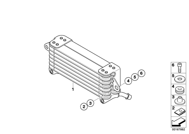 17217707862 - : Oil Cooler for BMW-Motorrad Image