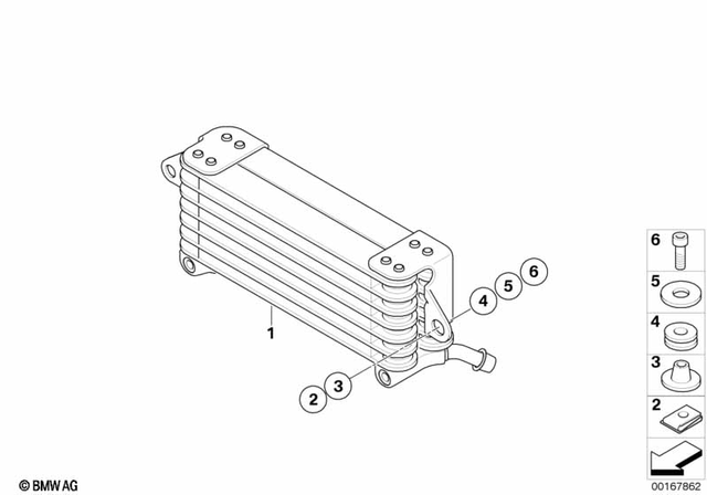 17217707862 - : Oil Cooler for BMW-Motorrad Image