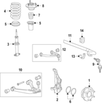 84453668 - Suspension: Knuckle for GM Image
