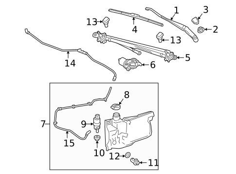 Wiper & Washer Components for 2025 GMC Sierra 1500 #0