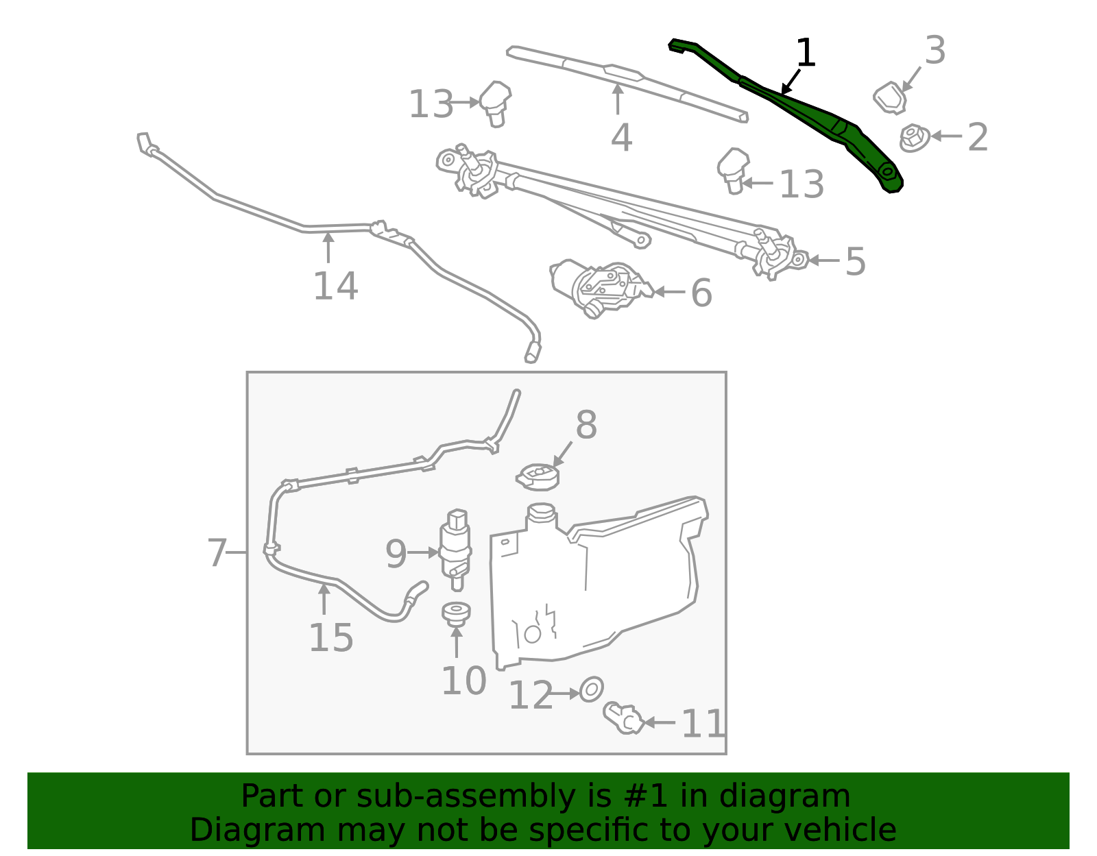 23387856 - High-Quality Passenger Side Windshield Wiper Arm for ...