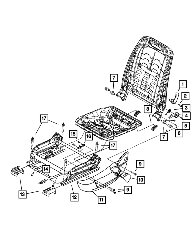 1AR671DDAA - Interior Trim: Lumbar Handle for Mopar Image
