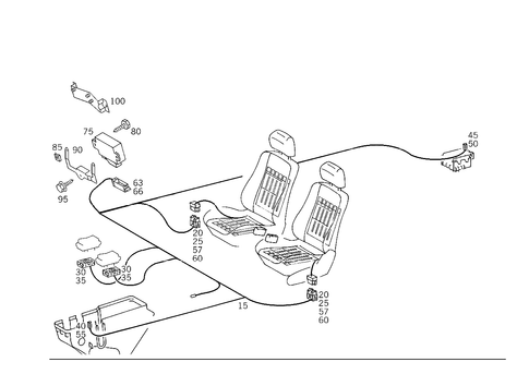 Seat Heating for 1999 Mercedes-Benz C43 AMG #0