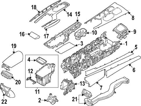 Center Console for 2025 Genesis Electrified GV70 #0