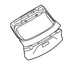 9Y0827025DYGRV - Body: Lift Gate for Porsche: Cayenne Image