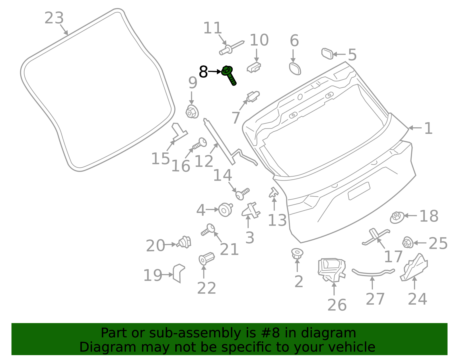 Hinge Bolt - Porsche (WHT-005-609)
