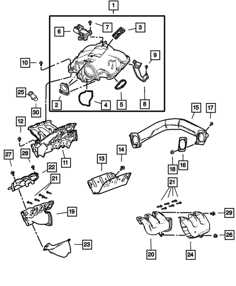 Manifolds for 2005 Chrysler Pacifica #0