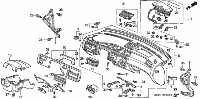Instrument Panel for 1993 Honda Civic #0