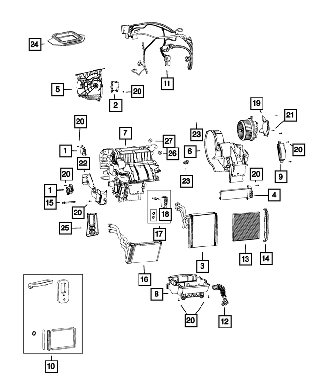 « LS223044AB – Air Conditioners and Heaters : Air D'habitacle Filtre pour Mopar Image »