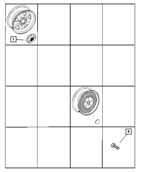 Wheel Covers and Center Caps for 2001 Jeep Cherokee #0