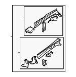 51620FG0309P - Body: Rail Assembly for Subaru Image